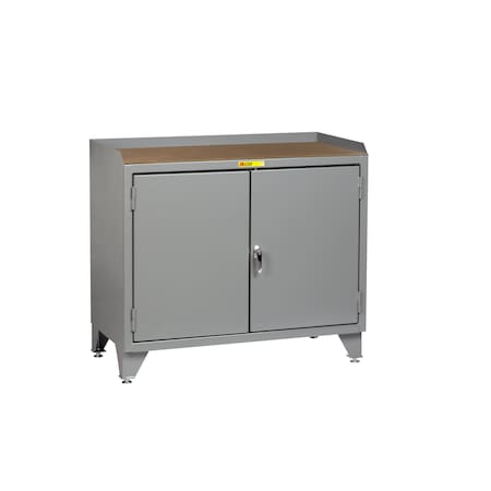 Little Giant Counter Height Bench Cabinet, 36"W, Solid Doors, Hardboard MH3-LL-2D-2436